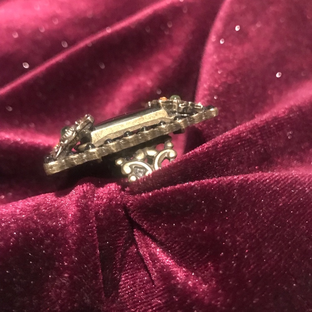 Olli Pop Brass & Onyx Statement Ring - image 4